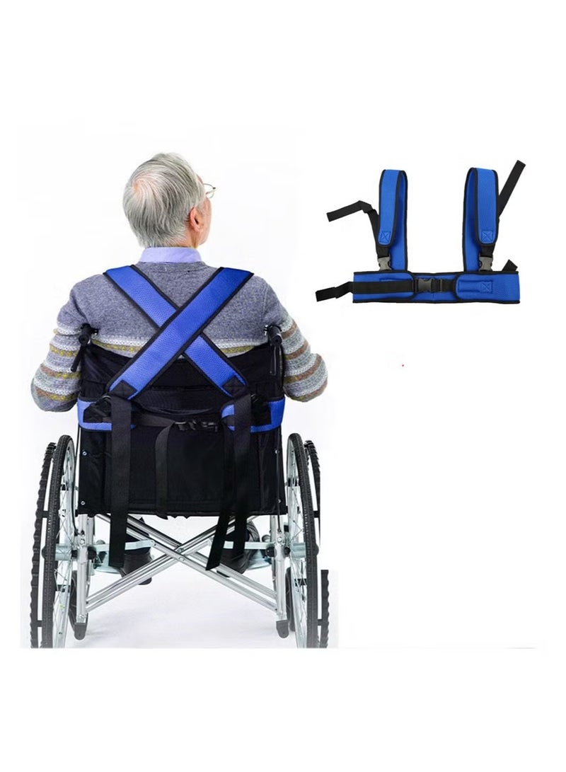 Wheelchair Fall Prevention Safety Seat Belt Shoulder Fixing Straps Nursing Band For Elderly Patients Harness Brace Support Vest - Image 1